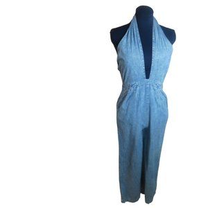 The Free Denim Halter Jumpsuit.